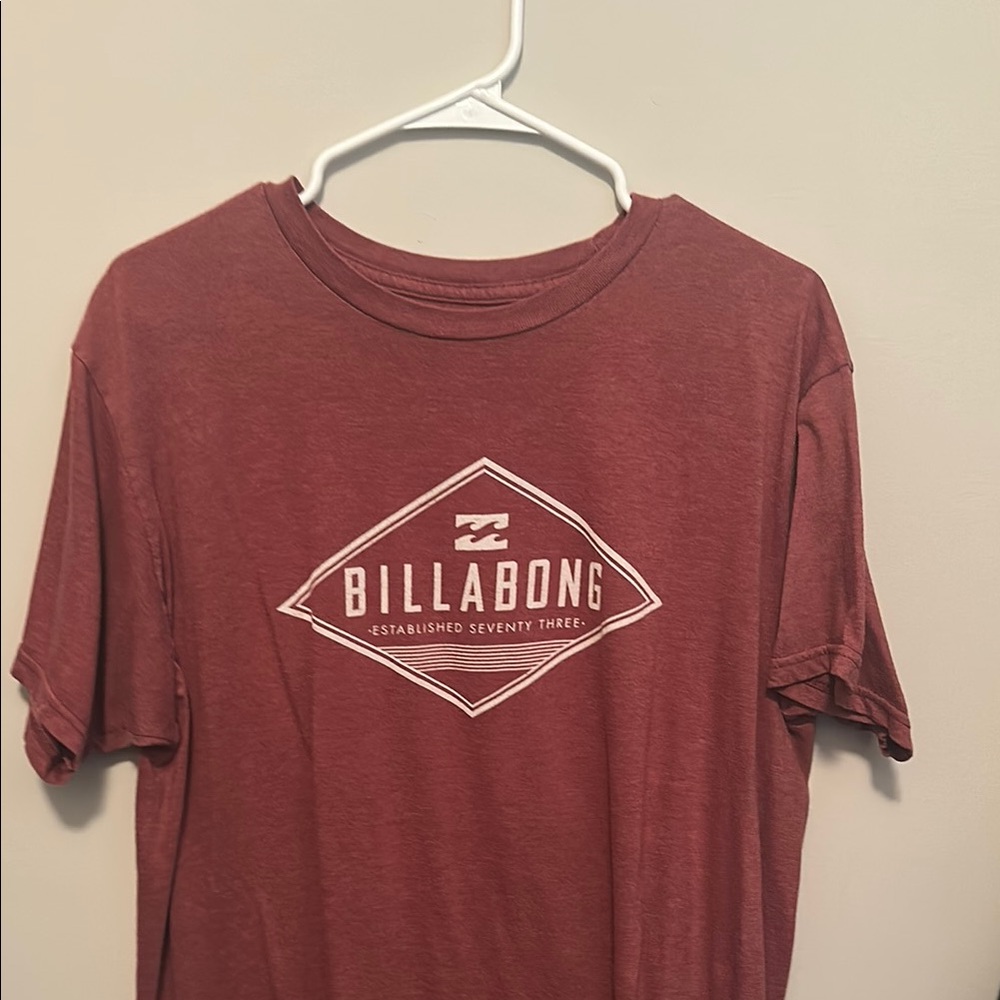 Billabong Maroon Graphic Tee